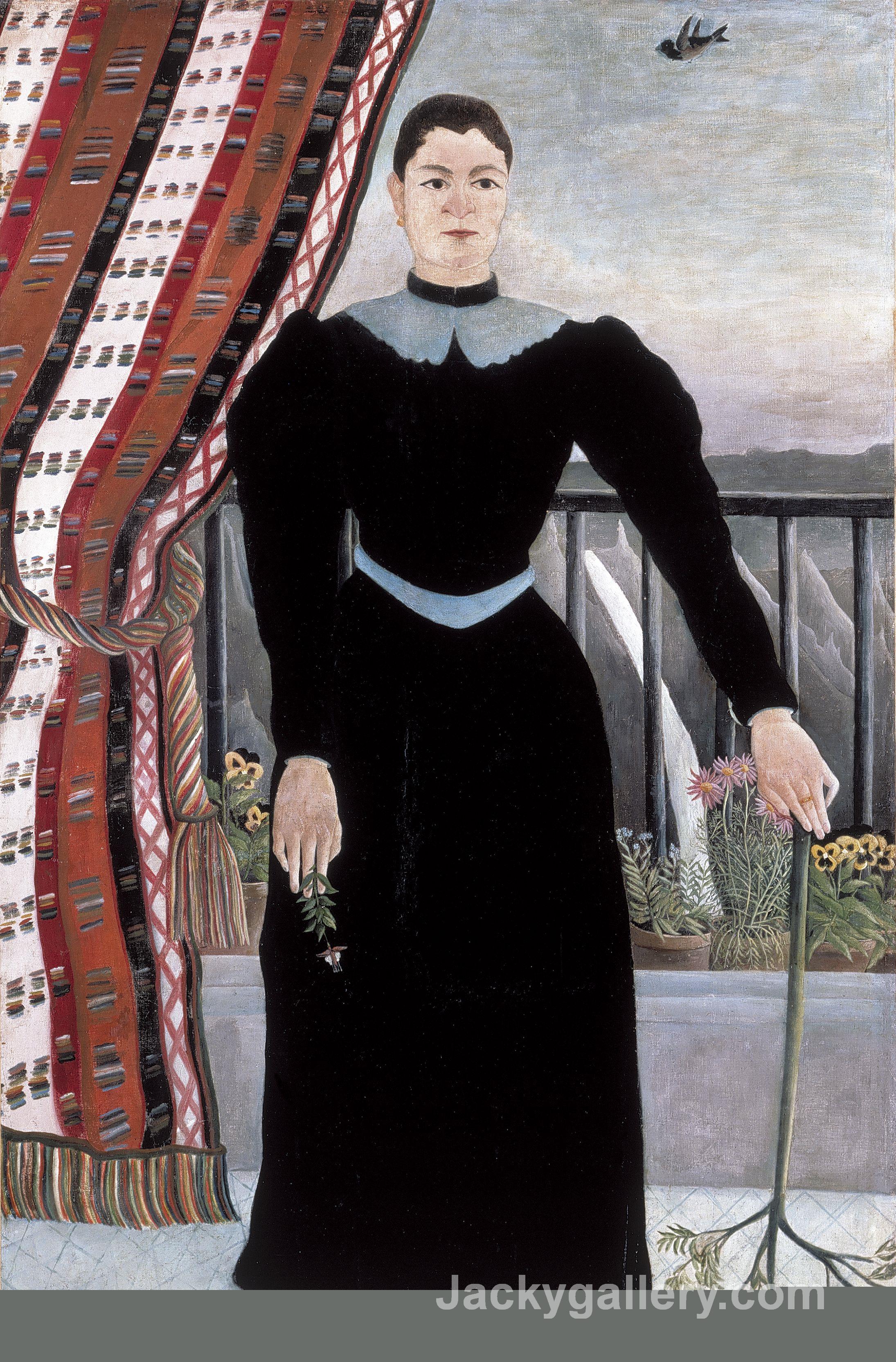 Portrait of a Woman II by Henri Rousseau paintings reproduction